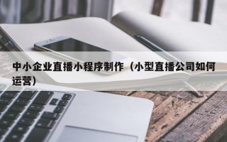 长兴中小企业直播小程序制作（小型直播公司如何运营）
