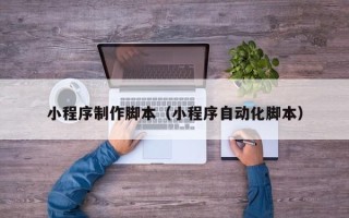 长兴小程序制作脚本（小程序自动化脚本）