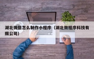 长兴湖北微信怎么制作小程序（湖北微程序科技有限公司）